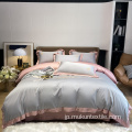 豪華なベッドシート寝具セット100コットンホテル刺繍